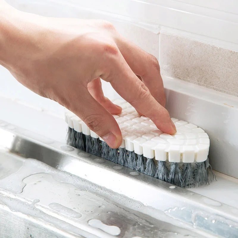 Creative Bendable Cleaning Brush for Kitchen Faucet Bathtub Corner - Flexible Durable Plastic Clothes Brush Shoe Cleaning Tool Clickngo24