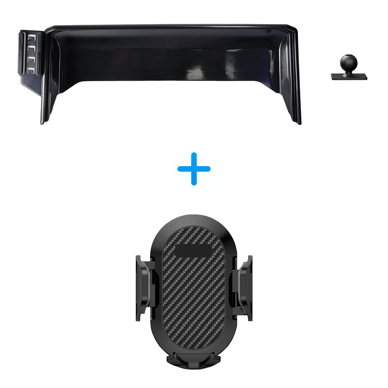 Toyota Corolla E210 Car Phone Holder 2019-2022 Wireless Charging Compatible Black Screen Panel Fixed Base Mount Clickngo24