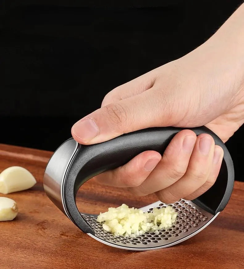 Stainless Steel Garlic Crusher Manual Garlic Mincer Chopping Garlic Clickngo24