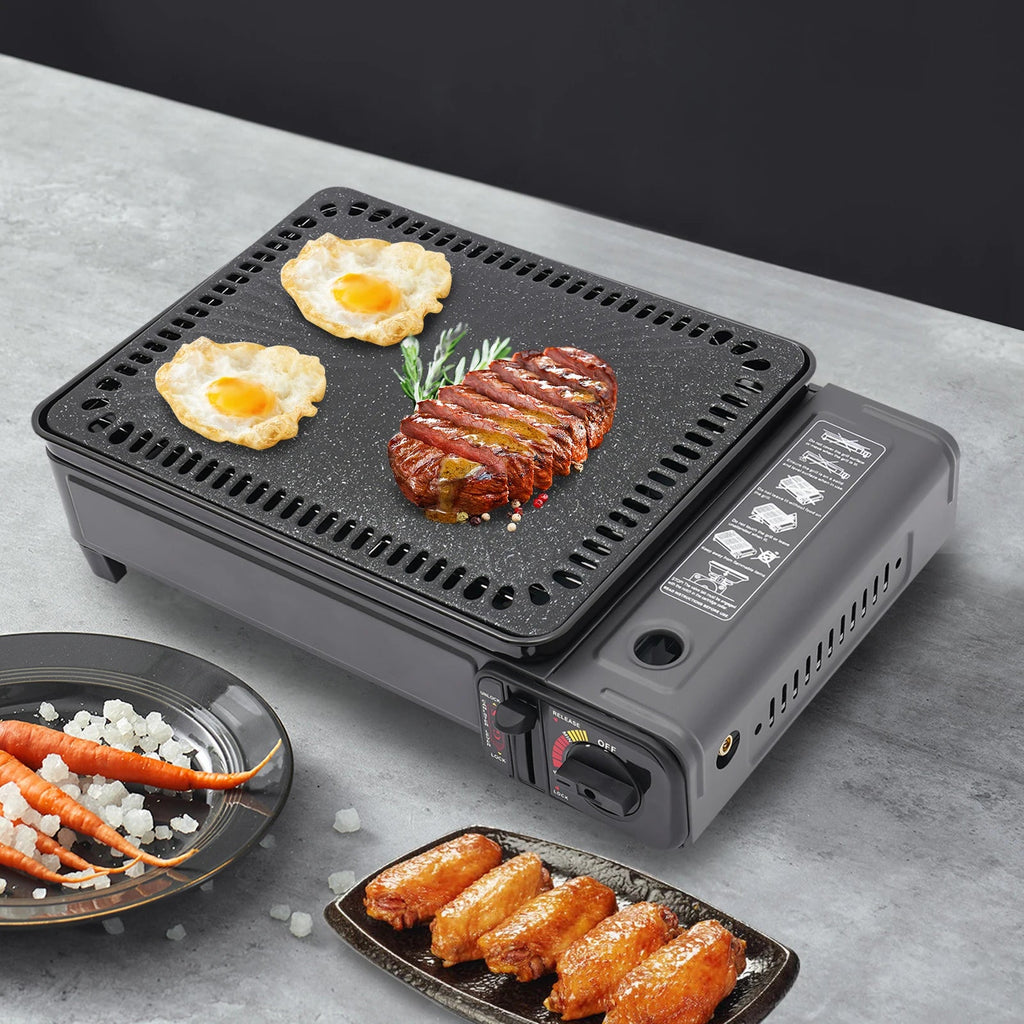 Portable BBQ Grill Short and Eye Catching Suitable for Camping Outdoor Cooking Needs Butane Gas Stove Clickngo24