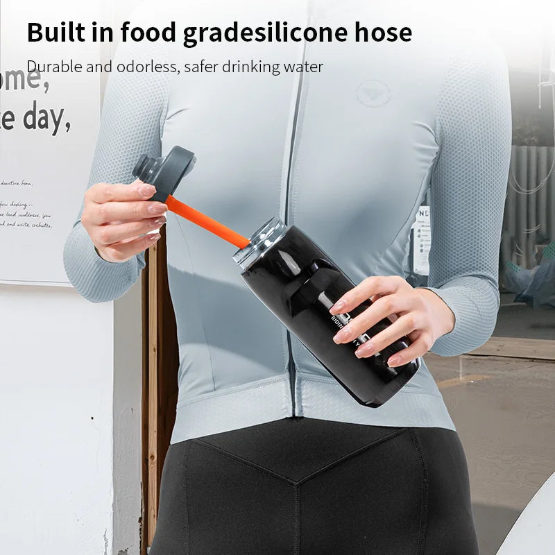 Stainless Steel Insulated Water Bottle 304 Steel Cycling Water Kettle Easy Carry Warm And Cold Retention Clickngo24