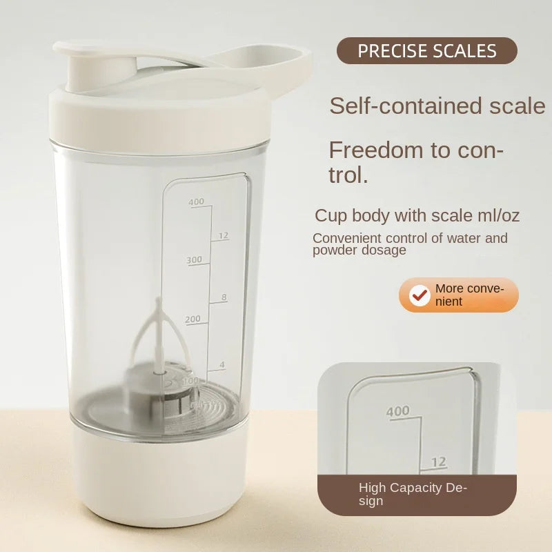 Portable USB Rechargeable Shaker Cup for Protein Shakes Meal Replacement Shakes Self-Stirring Mixing Cup Clickngo24