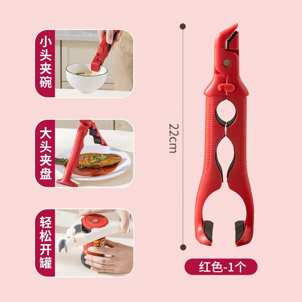 3-in-1 anti-scalding clip, silicone clip, kitchen steaming dish clip, oven non-slip clip. Clickngo24