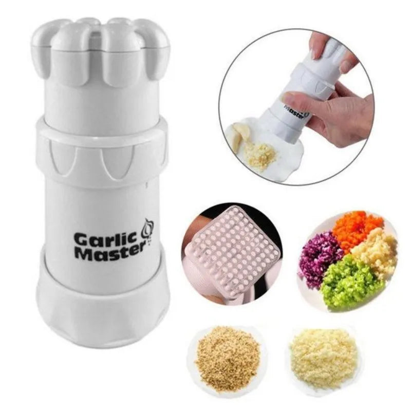 Multifunctional Garlic Master Kitchen Gadget Tool Garlic Chopper Wheel Garlic Mincer Roller Kitchen Aid Garlic Hand Crusher Clickngo24